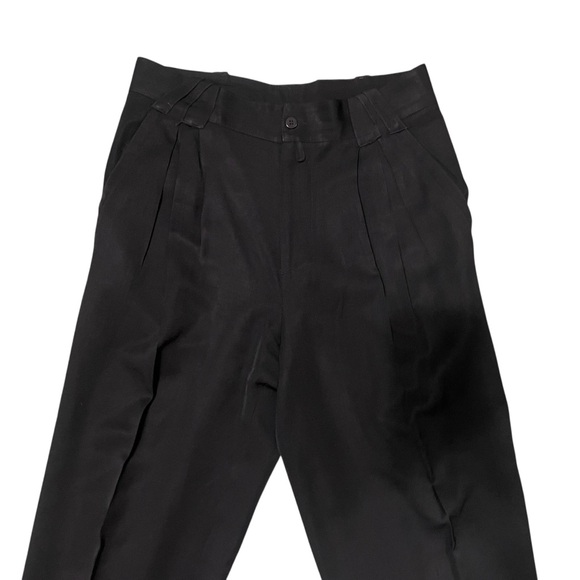 Vintage Giani Versace Versus Tapered Black Dress Wool Pants Sz 30 Classic Office - Picture 5 of 16